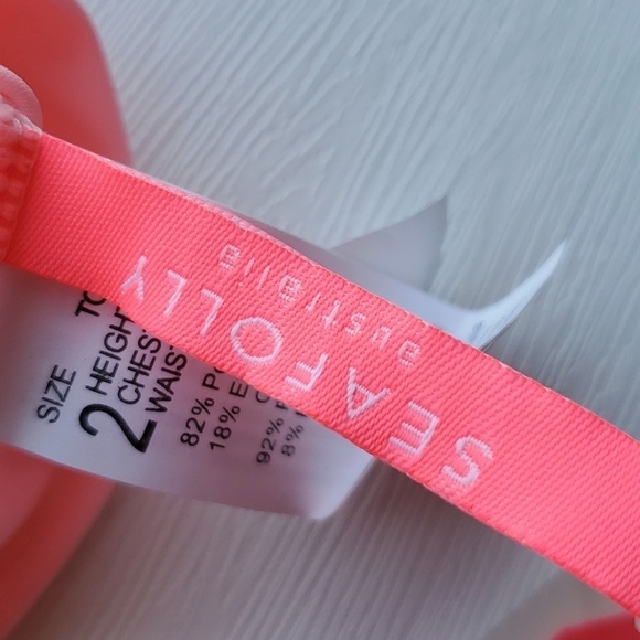 Seafolly Girl's Peek a Boo Pink Rashguard Swim Top 2 NWT - Picture 3 of 5